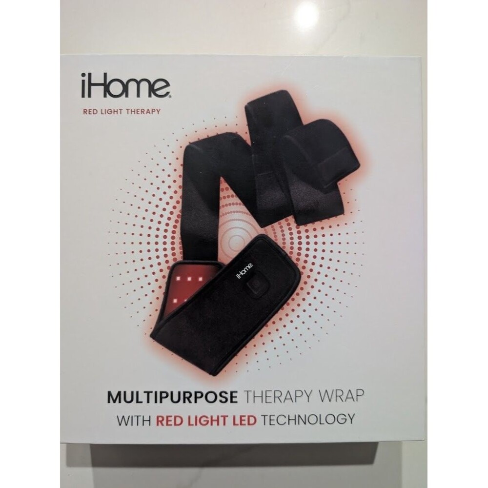 iHome Multipurpose Red Light Therapy Wrap with LED Technology Muscle Pain Relief